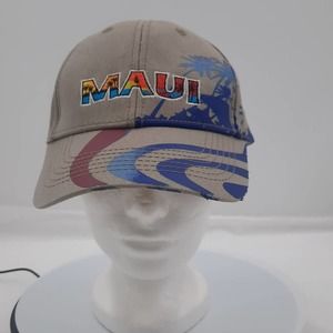 Hawaiian Headwear Tan screen printed adjustable ball cap Adult